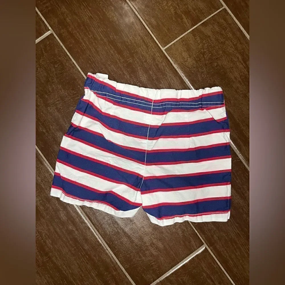 Gymboree white/red/blue tank top short set sz 6